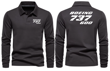 BOEING 737 600 LONG SLEEVE POLO